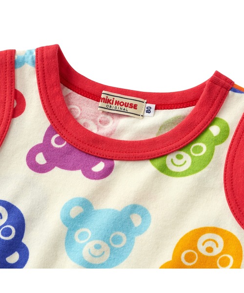 MIKI HOUSE（ミキハウス）の「プッチー総柄タンクトップ（タンクトップ・キッズ・ホワイト・120cm/100cm/130cm/80ｃｍ/90cm/110cm）」の3枚目の写真