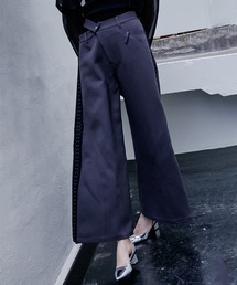 パンツ wide asymmetry pants Asymmetrical Wide Pants in Black – Des Kohan