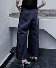 パンツ wide asymmetry pants Asymmetrical Wide Pants in Black – Des Kohan