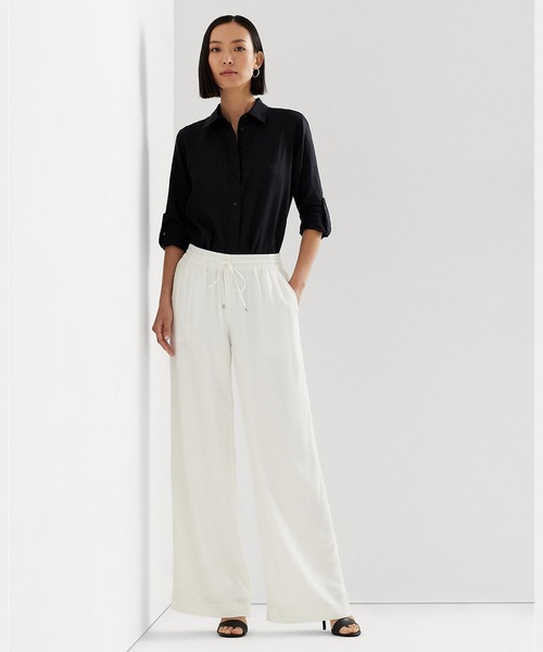 LAUREN RALPH LAUREN(ローレン ラルフ ローレン)の「リネン シャツ(シャツ/ブラウス・レディース・ブラック系1・L/XXS/XS/S/M/XL)」の5枚目の写真