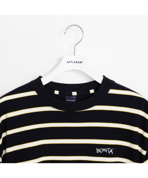 APPLEBUM（アップルバム）の「" Bonita" Border T-shirt（Tシャツ/カットソー・メンズ・ピンク/ブラック・LARGE/MEDIUM/X-LARGE）」の6枚目の写真
