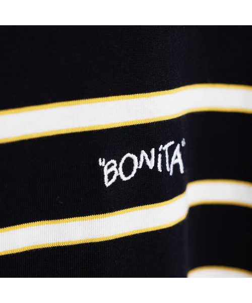 APPLEBUM（アップルバム）の「" Bonita" Border T-shirt（Tシャツ/カットソー・メンズ・ピンク/ブラック・LARGE/MEDIUM/X-LARGE）」の4枚目の写真