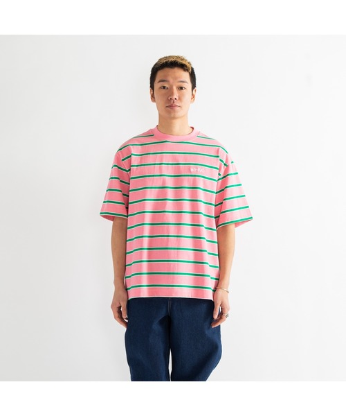 APPLEBUM（アップルバム）の「" Bonita" Border T-shirt（Tシャツ/カットソー・メンズ・ピンク/ブラック・LARGE/MEDIUM/X-LARGE）」の3枚目の写真