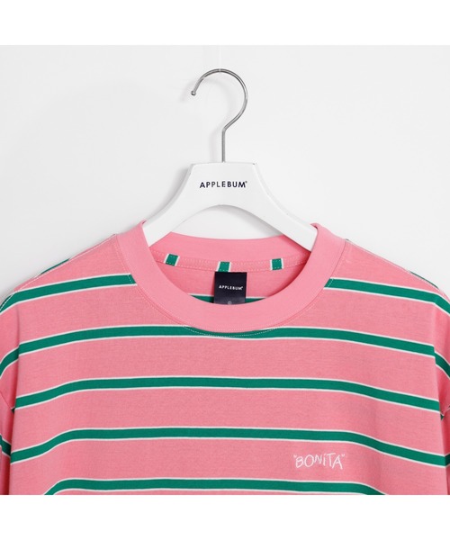 APPLEBUM（アップルバム）の「" Bonita" Border T-shirt（Tシャツ/カットソー・メンズ・ピンク/ブラック・LARGE/MEDIUM/X-LARGE）」の15枚目の写真