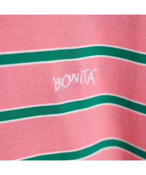 APPLEBUM（アップルバム）の「" Bonita" Border T-shirt（Tシャツ/カットソー・メンズ・ピンク/ブラック・LARGE/MEDIUM/X-LARGE）」の7枚目の写真