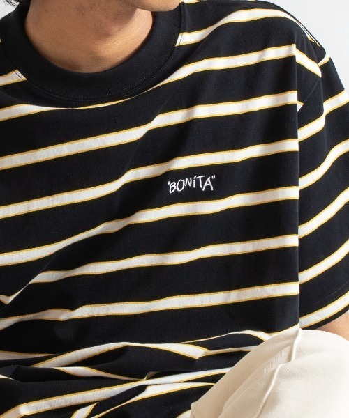 APPLEBUM（アップルバム）の「" Bonita" Border T-shirt（Tシャツ/カットソー・メンズ・ピンク/ブラック・LARGE/MEDIUM/X-LARGE）」の19枚目の写真
