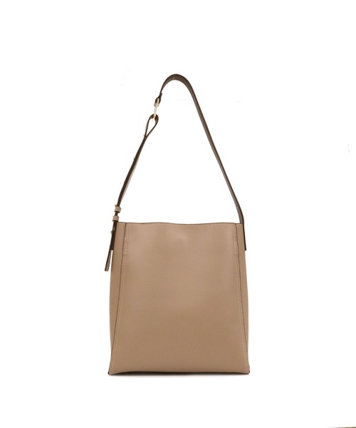 MIAN （ミアン）の「バイカラーA4ワンショルダーバッグ（ショルダーバッグ・レディース・ブラック/アイボリー/モカ/ライトベージュ・FREE）」の12枚目の写真