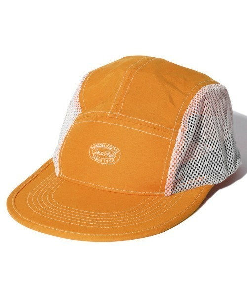 Snow Peak(スノーピーク)の「Light Mountain Cloth Cap(キャップ・メンズ・オレンジ/セージグリーン・ONE SIZE)」の4枚目の写真