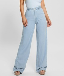 Guess | Eco Braided Super High-Rise Wide Leg Jeans(デニムパンツ)