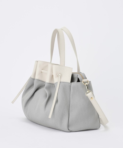 russet(ラシット)の「巾着デザイントートバッグ(SF-208)(トートバッグ・レディース・ベージュ/グレー/アイボリー・FREE)」の16枚目の写真