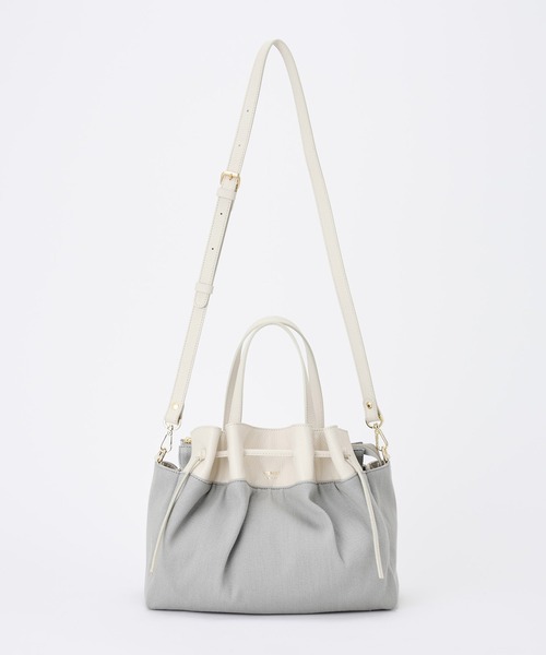 russet(ラシット)の「巾着デザイントートバッグ(SF-208)(トートバッグ・レディース・ベージュ/グレー/アイボリー・FREE)」の19枚目の写真