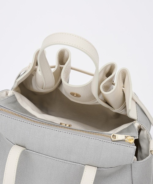 russet(ラシット)の「巾着デザイントートバッグ(SF-208)(トートバッグ・レディース・ベージュ/グレー/アイボリー・FREE)」の6枚目の写真