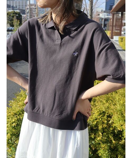 BEVERLY HILLS POLO CLUB（ビバリーヒルズポロクラブ）の「B.H　POLO　CLUB　鹿の子ポロシャツ（シャツ/ブラウス・レディース・ブラック系その他4/ブラック/グリーン/ブルー系その他・FREE）」の12枚目の写真