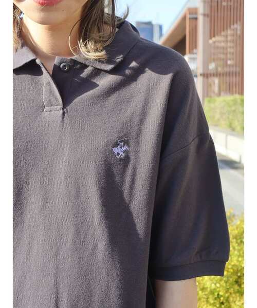 BEVERLY HILLS POLO CLUB（ビバリーヒルズポロクラブ）の「B.H　POLO　CLUB　鹿の子ポロシャツ（シャツ/ブラウス・レディース・ブラック系その他4/ブラック/グリーン/ブルー系その他・FREE）」の14枚目の写真