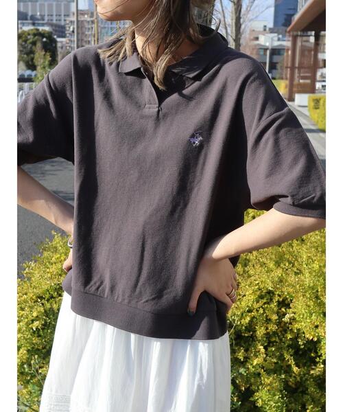 BEVERLY HILLS POLO CLUB（ビバリーヒルズポロクラブ）の「B.H　POLO　CLUB　鹿の子ポロシャツ（シャツ/ブラウス・レディース・ブラック系その他4/ブラック/グリーン/ブルー系その他・FREE）」の2枚目の写真