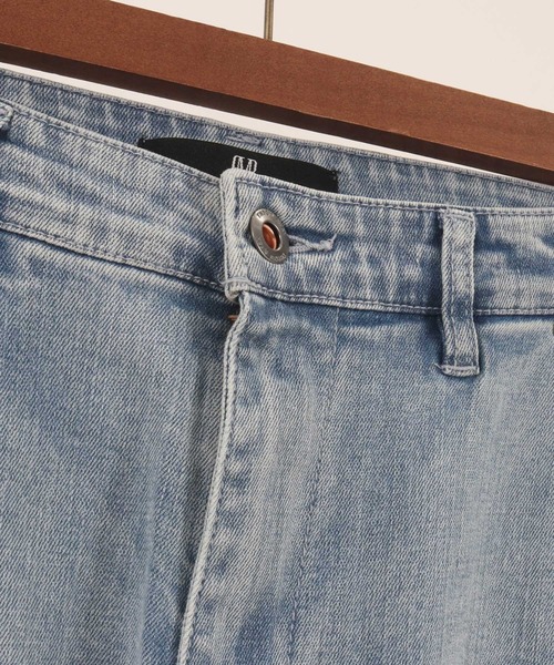 【セール】mp11121-ダメージフレアデニムパンツ（デニムパンツ）｜CAMBIO（カンビオ）