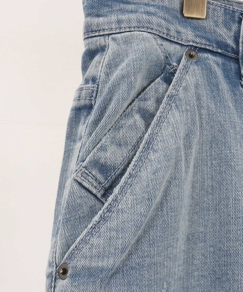 【セール】mp11121-ダメージフレアデニムパンツ（デニムパンツ）｜CAMBIO（カンビオ）