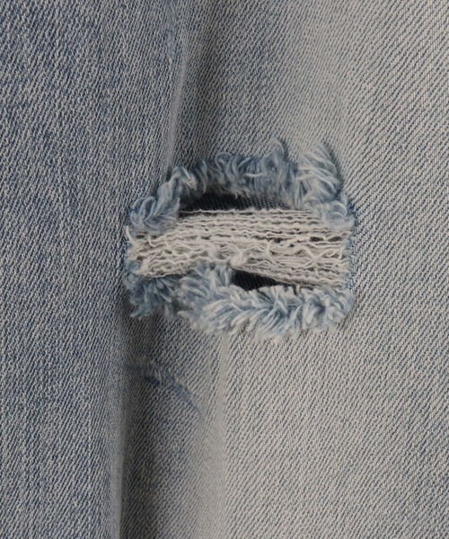 【セール】mp11121-ダメージフレアデニムパンツ（デニムパンツ）｜CAMBIO（カンビオ）