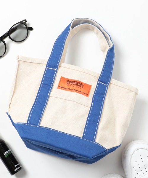 UNIVERSAL OVERALL(ユニバーサルオーバーオール)の「【UNIVERSAL OVERALL】UO TOTE BAG (SMALL) UVO-150(トートバッグ・メンズ・ベージュ/オレンジ/ブラック/ブルー/ネイビー/レッド・FREE)」の5枚目の写真