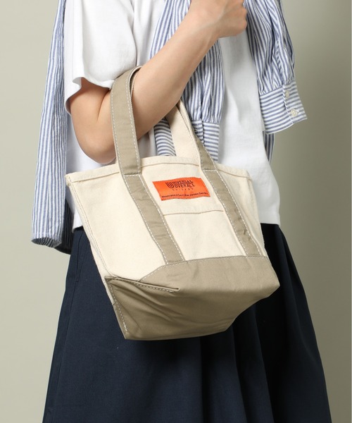 UNIVERSAL OVERALL(ユニバーサルオーバーオール)の「【UNIVERSAL OVERALL】UO TOTE BAG (SMALL) UVO-150(トートバッグ・メンズ・ベージュ/オレンジ/ブラック/ブルー/ネイビー/レッド・FREE)」の13枚目の写真