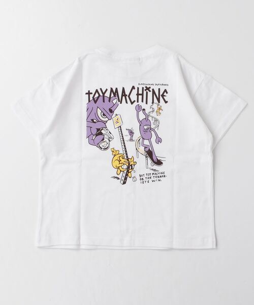 TOY　MACHINE（トイ　マシーン）の「TOY MACHINE/トイマシーン キッズ Tシャツ BLOOD SUCKING SKATEB 23MS917-42（Tシャツ/カットソー・キッズ・ブラック/ホワイト/カーキ・140cm/160cm/130cm/150cm）」の2枚目の写真