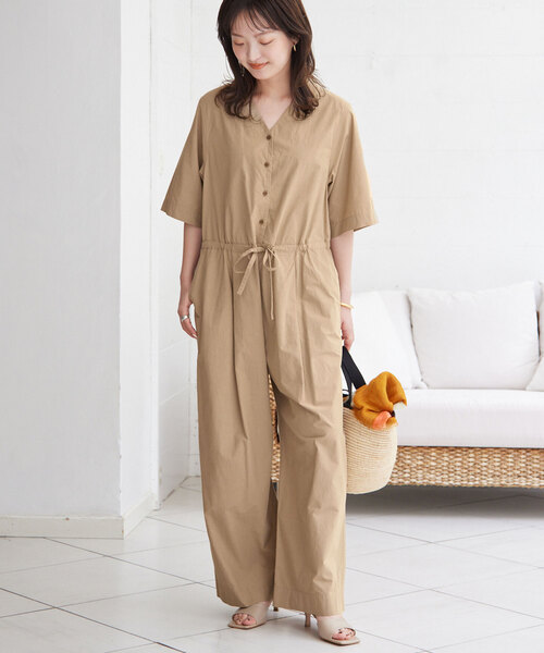 SLOBE IENA ボウタイ付きオールインワン ボウタイ付きオールインワン | スローブ イエナ(SLOBE IENA