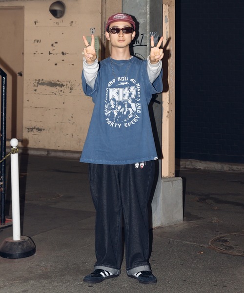 Perushu(ペルーシュ)の「Perushu/KISS デニムパンツ(デニムパンツ・メンズ・ブラック/インディゴブルー・SMALL/MEDIUM/LARGE)」の9枚目の写真