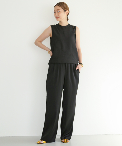 TOTEME(トーテム)の「【TOTEME/トーテム】 TWISTED SLEEVELESS TOP(シャツ/ブラウス・レディース・ブラック・FREE)」の6枚目の写真