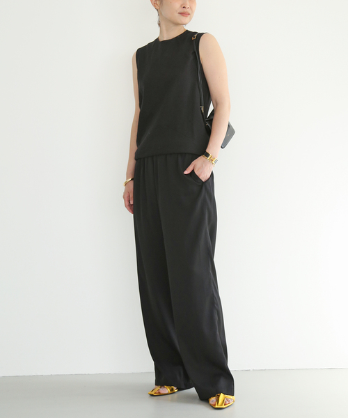 TOTEME(トーテム)の「【TOTEME/トーテム】 TWISTED SLEEVELESS TOP(シャツ/ブラウス・レディース・ブラック・FREE)」の8枚目の写真