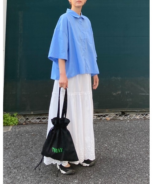 CORNERS（コーナーズ）の「【KR×u.e.made*×CORNERS】TODAY ロゴ巾着トートバッグ（トートバッグ・レディース・アイボリー/ブラック/イエロー/ピンク・FREE）」の5枚目の写真