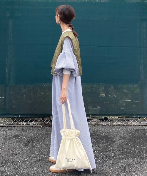 CORNERS（コーナーズ）の「【KR×u.e.made*×CORNERS】TODAY ロゴ巾着トートバッグ（トートバッグ・レディース・アイボリー/ブラック/イエロー/ピンク・FREE）」の9枚目の写真