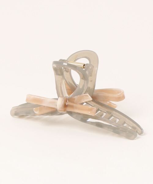 VIBGYOR Women（ヴィブジョー　ウィメン）の「【urge select】リボン アシンメトリー デザイン バンスクリップ（バレッタ/ヘアクリップ・レディース・グリーン/アイボリー/グレー・FREE）」の6枚目の写真