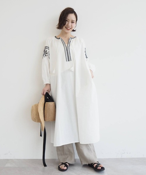 studio CLIP（スタディオクリップ）の「インド刺繍ワンピース