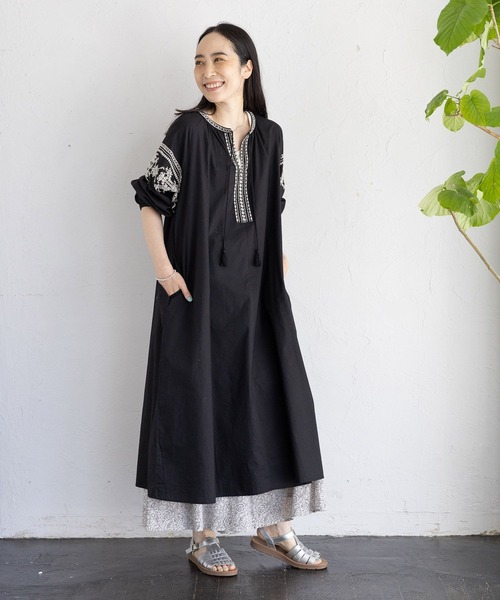 studio CLIP（スタディオクリップ）の「インド刺繍ワンピース