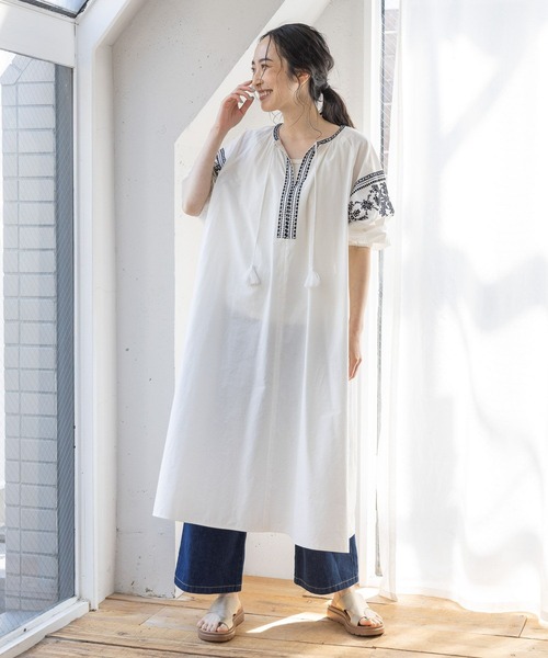 studio CLIP（スタディオクリップ）の「インド刺繍ワンピース