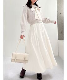 RESEXXY | ウエストタックフレアシャツワンピース(シャツワンピース)