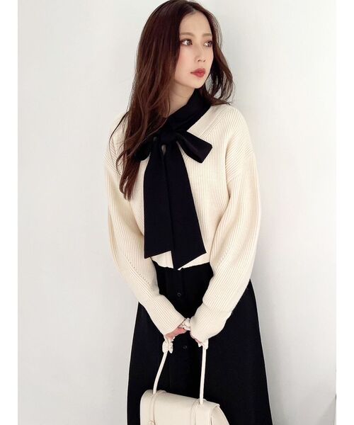 RESEXXY（リゼクシー）の「ウエストタックフレアシャツワンピース（シャツワンピース・レディース・レッド/ブラック/アイボリー・FREE）」の21枚目の写真