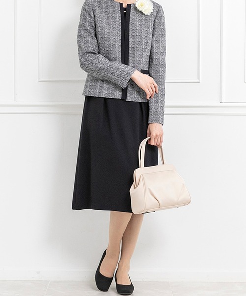 【セール】タックデザインのフォーマルバッグ（ハンドバッグ）｜CARETTE（カレット）