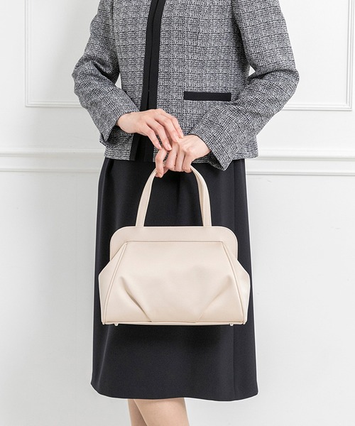 【セール】タックデザインのフォーマルバッグ（ハンドバッグ）｜CARETTE（カレット）