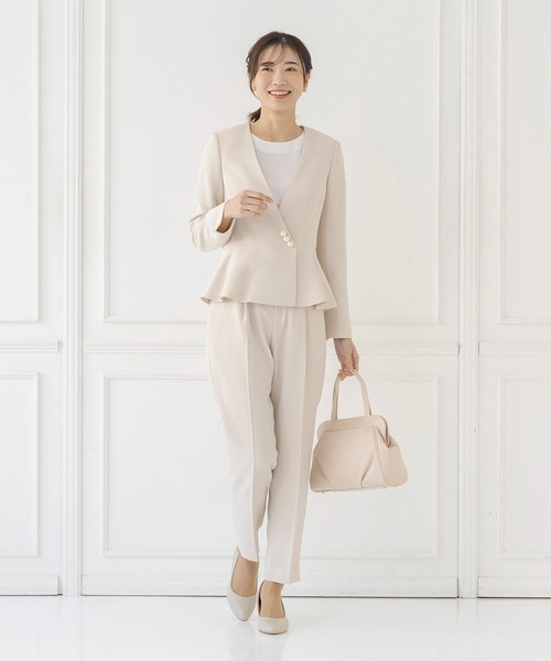 【セール】タックデザインのフォーマルバッグ（ハンドバッグ）｜CARETTE（カレット）