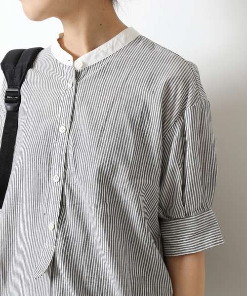 Spick & Span ◆ HERDMANS タックスリーブシャツ　ブラックA ≪WEB限定追加≫HERDMANSタックスリーブシャツ | スピック