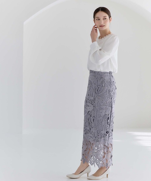 fifth(フィフス)の「レースタイトスカート(スカート・レディース・スモークピンク/ブルー系その他5/ホワイト・M/LARGE/X-SMALL)」の22枚目の写真