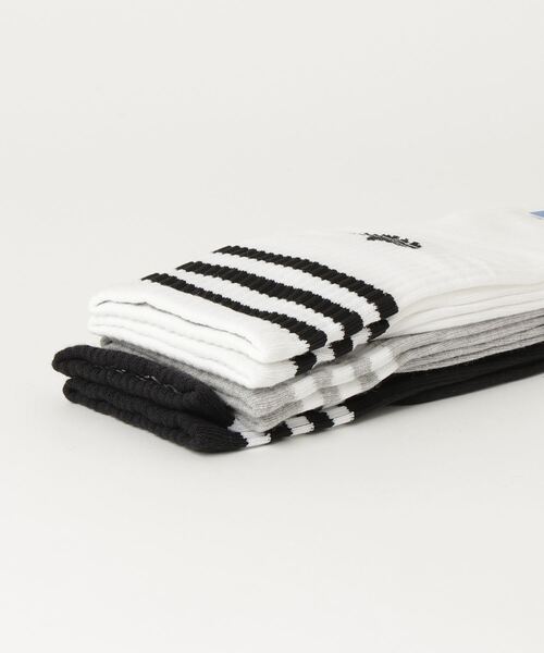 adidas（アディダス）の「ソリッドクルーソックス 3足組 / アディダスオリジナルス adidas Originals（ソックス/靴下・メンズ・ブラック/ホワイト/ホワイト×ブラック/ピンク系その他/ホワイト系その他/ホワイト系その他2/ブラック系その他/レッド系その他・kids-XXL/LARGE/MEDIUM/SMALL/X-LARGE）」の22枚目の写真