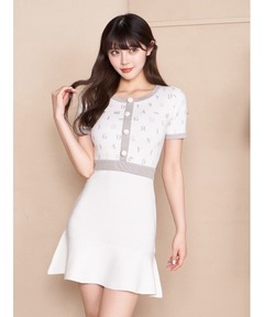 Braid Mini Dress（ワンピース）｜Her lip to（ハーリップトゥー