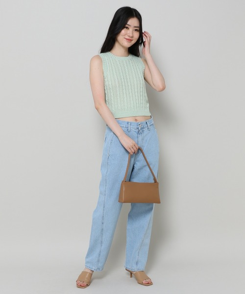 3.3 Field Trip （3.3フィールドトリップ）の「3.3 Field Trip／ケーブルニット 2973400（ニット/セーター・レディース・セージグリーン/ネイビー・FREE）」の17枚目の写真