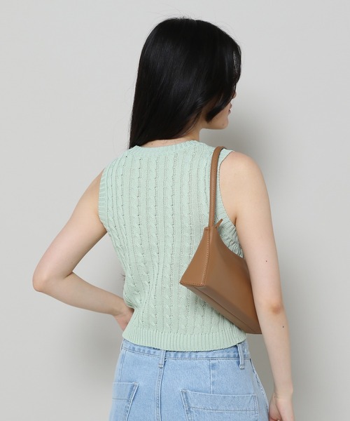 3.3 Field Trip （3.3フィールドトリップ）の「3.3 Field Trip／ケーブルニット 2973400（ニット/セーター・レディース・セージグリーン/ネイビー・FREE）」の21枚目の写真