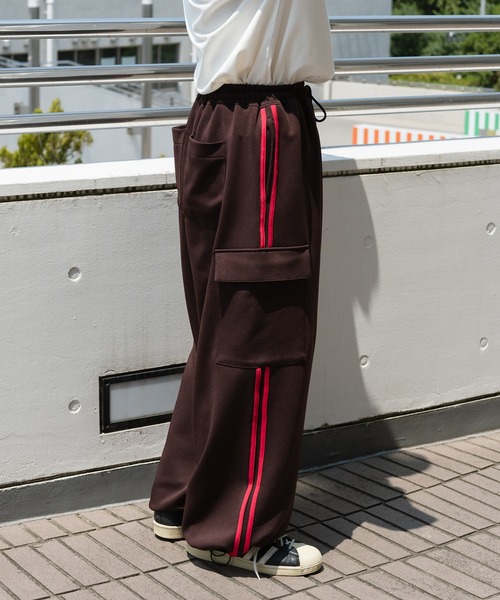 セール】トラックラインカーゴパンツ（カーゴパンツ）｜kutir