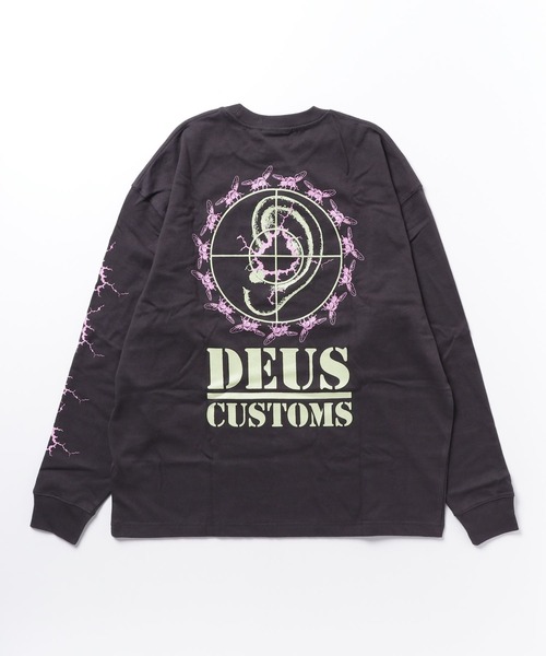 DEUS EX MACHINA(デウスエクスマキナ)の「PUB NUISANCE LS TEE(Tシャツ/カットソー・メンズ・ローズ/ブラック・LARGE/MEDIUM/SMALL)」の3枚目の写真