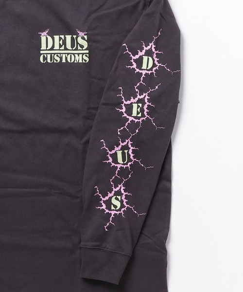 DEUS EX MACHINA(デウスエクスマキナ)の「PUB NUISANCE LS TEE(Tシャツ/カットソー・メンズ・ローズ/ブラック・LARGE/MEDIUM/SMALL)」の4枚目の写真
