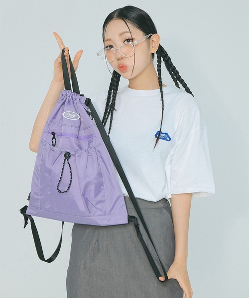 DAYLIFE（デイライフ）の「DAYLIFE／ACTIVEジムサック 2976457（バックパック/リュック・レディース・パープル/ブラック/グレー・FREE）」の13枚目の写真